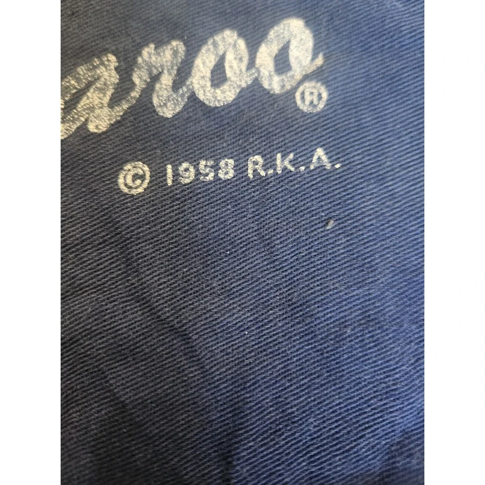 Vintage 1958 Captain Kangaroo Kids Apron Smock Blue Cotton TV Memorabilia RARE